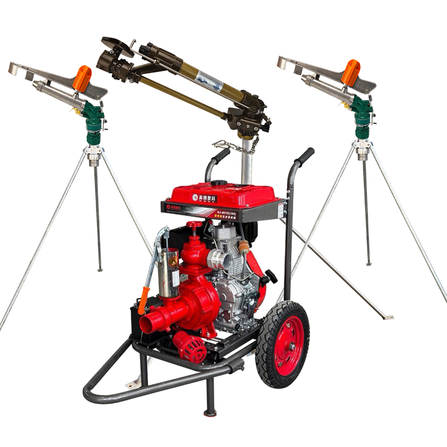 南平一体式灌溉机组 全套喷枪水带配齐 抗旱浇地神器